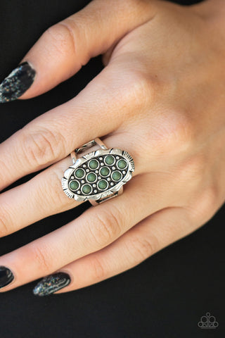 Cactus Garden - Green Ring - Paparazzi Accessories - Bling On The Jewels By Alyssa and Victoria