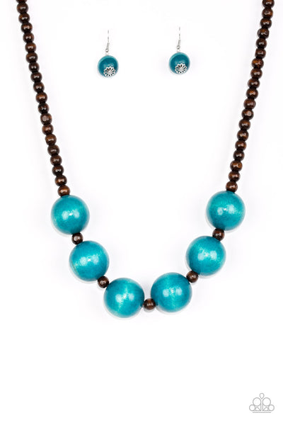 Oh My Miami - Blue Necklace - Paparazzi Accessories - Bling On The Jewels By Alyssa and Victoria