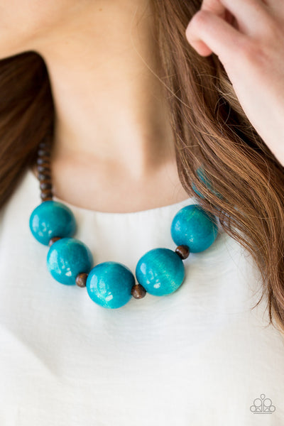 Oh My Miami - Blue Necklace - Paparazzi Accessories - Bling On The Jewels By Alyssa and Victoria