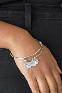 Dreamy Dandelions - Silver Bracelet - Paparazzi Accessories - Bling On The Jewels By Alyssa and Victoria