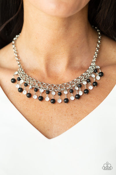 You May Kiss The Bride - Black Necklace - Paparazzi Accessories - Bling On The Jewels By Alyssa and Victoria