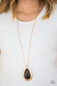 BADLAND To The Bone - Gold Necklace - Paparazzi Accessories - Bling On The Jewels By Alyssa and Victoria