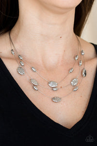 Top ZEN - Silver Necklace - Paparazzi Accessories - Bling On The Jewels By Alyssa and Victoria