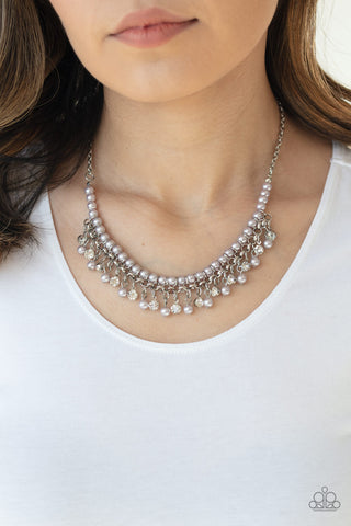 A Touch of CLASSY - Silver Necklace - Paparazzi Accessories - Bling On The Jewels By Alyssa and Victoria