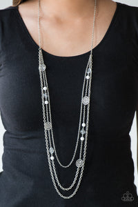 Pretty Pop-tastic! - White Necklace - Paparazzi Accessories - Bling On The Jewels By Alyssa and Victoria