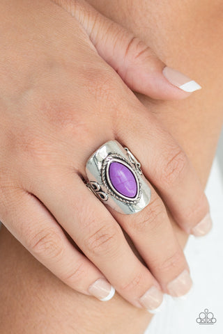 PLAIN Ride - Purple Ring - Paparazzi Accessories - Bling On The Jewels By Alyssa and Victoria