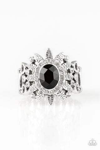 Burn Bright - Black Ring - Paparazzi Accessories - Bling On The Jewels By Alyssa and Victoria