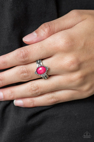 Pricelessly Princess - Pink Ring - Paparazzi Accessories - Bling On The Jewels By Alyssa and Victoria