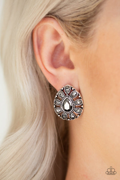 Treasure Retreat - Silver Earrings - Paparazzi Accessories - Bling On The Jewels By Alyssa and Victoria