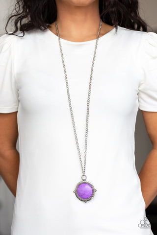 Desert Equinox - Purple Necklace - Paparazzi Accessories - Bling On The Jewels By Alyssa and Victoria