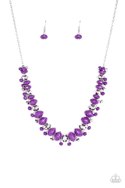 BRAGs To Riches - Purple Necklace - Paparazzi Accessories - Bling On The Jewels By Alyssa and Victoria