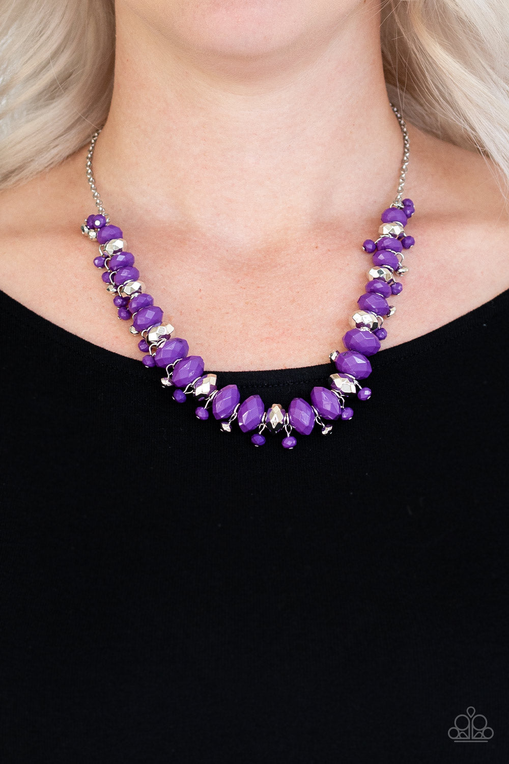 BRAGs To Riches - Purple Necklace - Paparazzi Accessories - Bling On The Jewels By Alyssa and Victoria