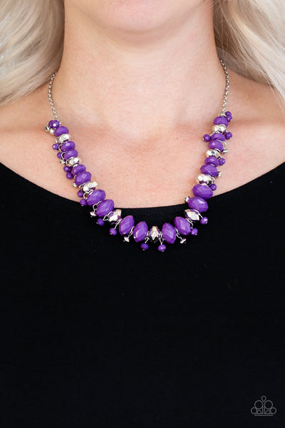 BRAGs To Riches - Purple Necklace - Paparazzi Accessories - Bling On The Jewels By Alyssa and Victoria