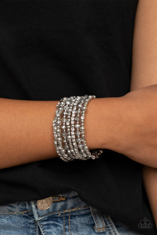 ICE Knowing You - Silver Bracelet - Paparazzi Accessories - Bling On The Jewels By Alyssa and Victoria