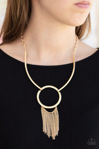 Pharaoh Paradise - Gold Necklace - Paparazzi Accessories - Bling On The Jewels By Alyssa and Victoria