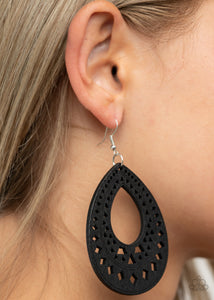 Belize Beauty - Black Earrings - Paparazzi Accessories - Bling On The Jewels By Alyssa and Victoria