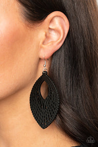 One Beach At A Time - Black Earrings - Paparazzi Accessories - Bling On The Jewels By Alyssa and Victoria