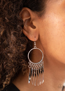 Let GRIT Be! - Silver Earrings - Paparazzi Accessories - Bling On The Jewels By Alyssa and Victoria