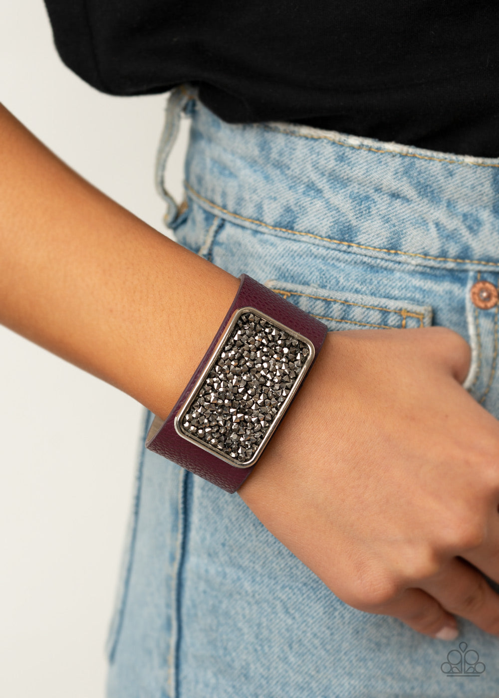 Interstellar Shimmer - Purple Bracelet - Paparazzi Accessories - Bling On The Jewels By Alyssa and Victoria