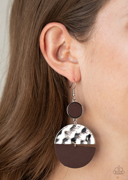 Natural Element - Brown Earrings - Paparazzi Accessories - Bling On The Jewels By Alyssa and Victoria