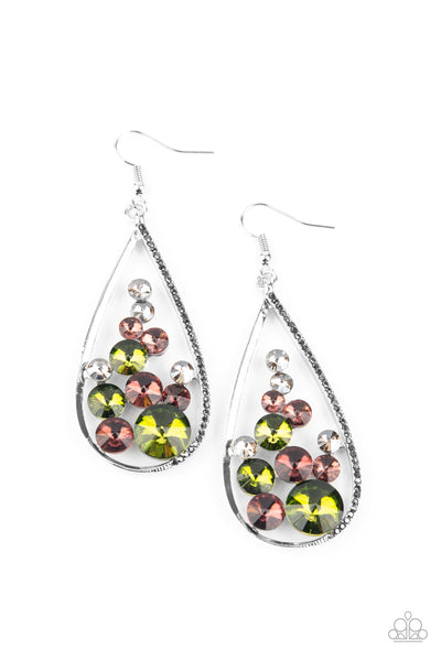 Tempest Twinkle - Multi Earrings - Paparazzi Accessories - Bling On The Jewels By Alyssa and Victoria