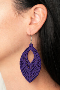 One Beach At A Time - Purple Earrings - Paparazzi Accessories - Bling On The Jewels By Alyssa and Victoria