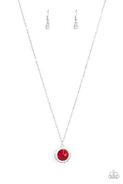 Trademark Twinkle - Red Necklace - Paparazzi Accessories - Bling On The Jewels By Alyssa and Victoria