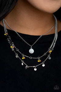 Wandering Wonder - Yellow Necklace - Paparazzi Accessories - Bling On The Jewels By Alyssa and Victoria