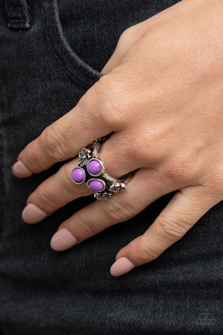 Primitive Paradise - Purple Ring - Paparazzi Accessories - Bling On The Jewels By Alyssa and Victoria