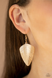 One Of The Flock - Gold Earrings - Paparazzi Accessories - Bling On The Jewels By Alyssa and Victoria