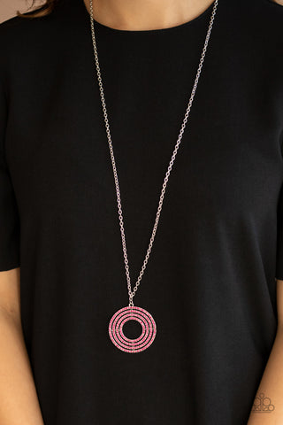 High-Value Target - Pink Necklace - Paparazzi Accessories - Bling On The Jewels By Alyssa and Victoria