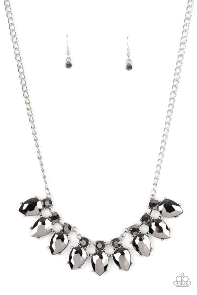 Extra Enticing - Silver Necklace - Paparazzi Accessories - Bling On The Jewels By Alyssa and Victoria