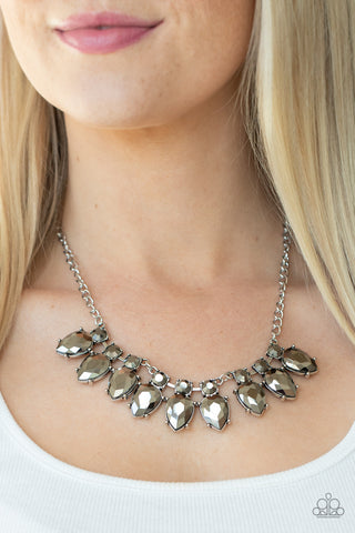 Extra Enticing - Silver Necklace - Paparazzi Accessories - Bling On The Jewels By Alyssa and Victoria