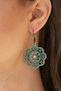 Western Mandalas - Brass Earrings - Paparazzi Accessories - Bling On The Jewels By Alyssa and Victoria