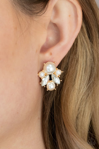 Royal Reverie - Gold Earrings - Paparazzi Accessories - Bling On The Jewels By Alyssa and Victoria