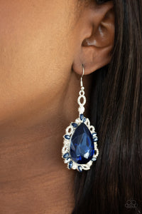 Royal Recognition - Blue Earrings - Paparazzi Accessories - Bling On The Jewels By Alyssa and Victoria