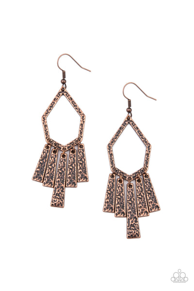 Museum Find - Copper Earrings - Paparazzi Accessories - Bling On The Jewels By Alyssa and Victoria