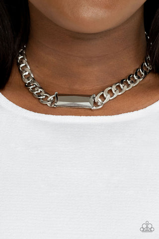 Urban Royalty - Silver Necklace - Paparazzi Accessories - Bling On The Jewels By Alyssa and Victoria