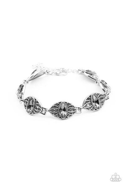 Crown Privilege - Silver Bracelet - Paparazzi Accessories - Bling On The Jewels By Alyssa and Victoria