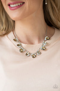 BLING to Attention - Brown Necklace - Paparazzi Accessories - Bling On The Jewels By Alyssa and Victoria