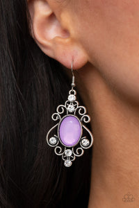 Tour de Fairytale - Purple Earrings - Paparazzi Accessories - Bling On The Jewels By Alyssa and Victoria