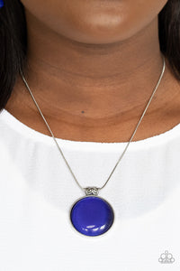 Look Into My Aura - Blue Necklace - Paparazzi Accessories - Bling On The Jewels By Alyssa and Victoria