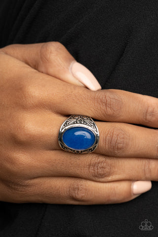 Sedona Dream - Blue Ring - Paparazzi Accessories - Bling On The Jewels By Alyssa and Victoria