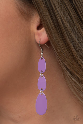 Rainbow Drops - Purple Earrings - Paparazzi Accessories - Bling On The Jewels By Alyssa and Victoria