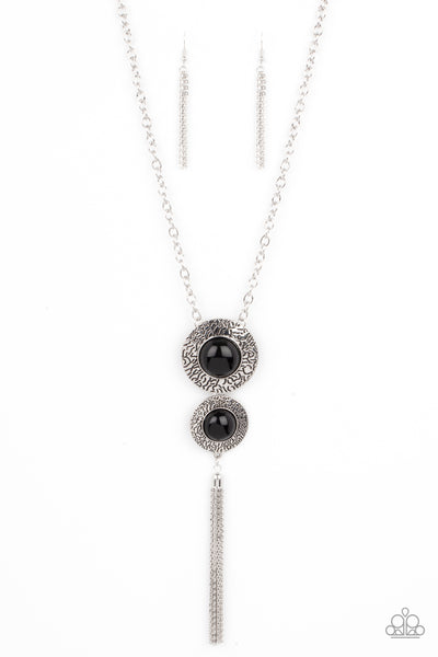 Abstract Artistry - Black Necklace - Paparazzi Accessories - Bling On The Jewels By Alyssa and Victoria