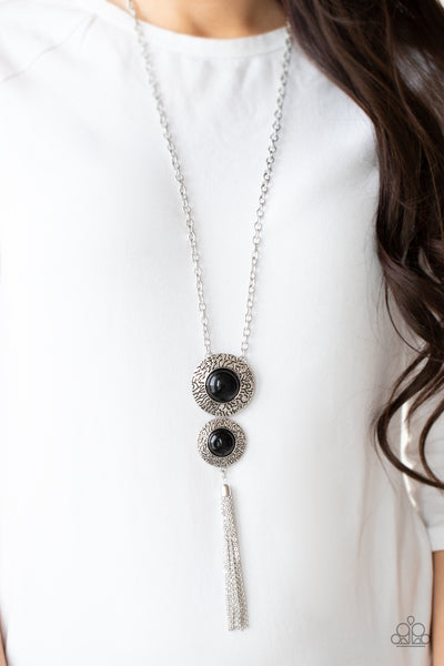 Abstract Artistry - Black Necklace - Paparazzi Accessories - Bling On The Jewels By Alyssa and Victoria