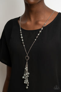 Tasseled Treasure - Silver Necklace - Paparazzi Accessories - Bling On The Jewels By Alyssa and Victoria