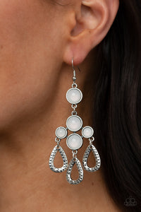 Mediterranean Magic - White Earrings - Paparazzi Accessories - Bling On The Jewels By Alyssa and Victoria