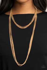 Save Your TIERS - Gold Necklace - Paparazzi Accessories - Bling On The Jewels By Alyssa and Victoria