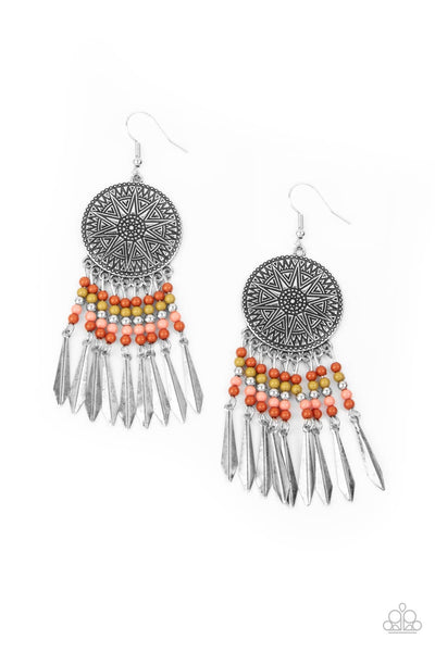 Sun Warrior - Multi Earrings - Paparazzi Accessories - Bling On The Jewels By Alyssa and Victoria